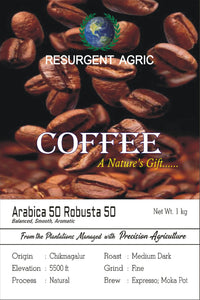 Arabica 50 Robusta 50 (Medium Dark - Fine)