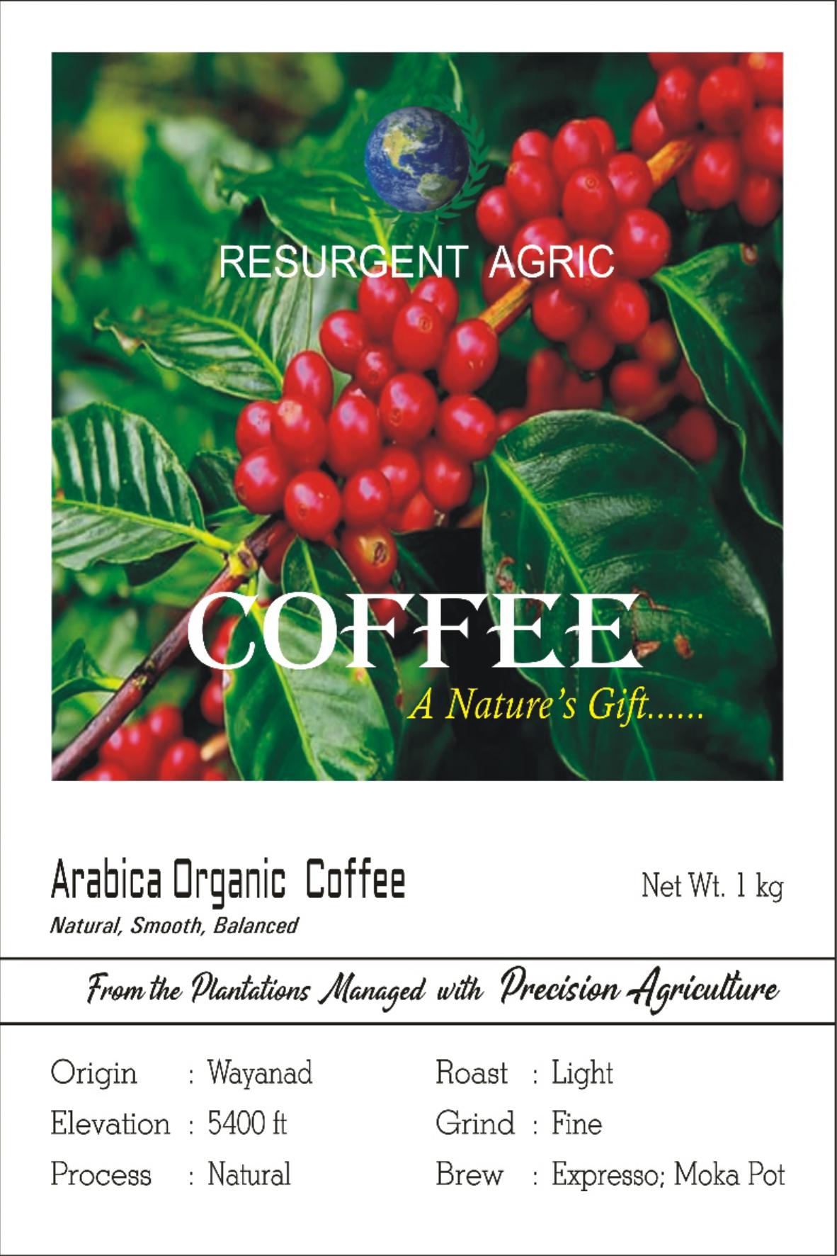 Arabica Organic Coffee (Light - Fine)