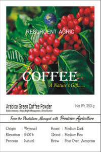 Arabica Green Coffee Powder (Medium Dark - Medium Fine)