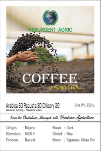 Arabica 50 Robusta 30 Chicory 20 (Dark - Fine)