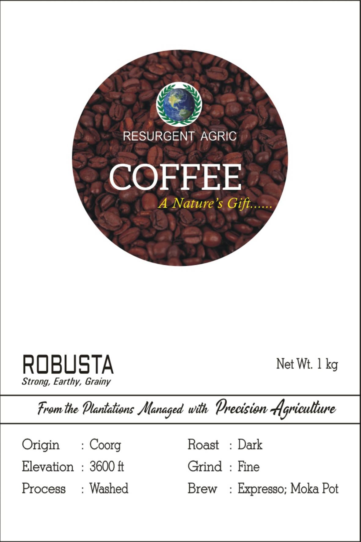 Robusta Washed (Dark-Fine)