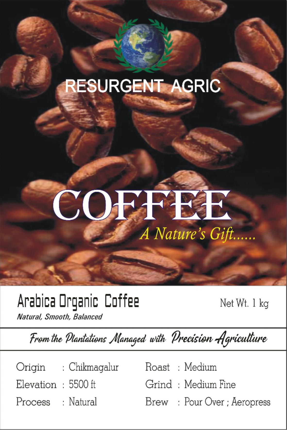 Arabica Organic Coffee (Medium - Medium Fine)