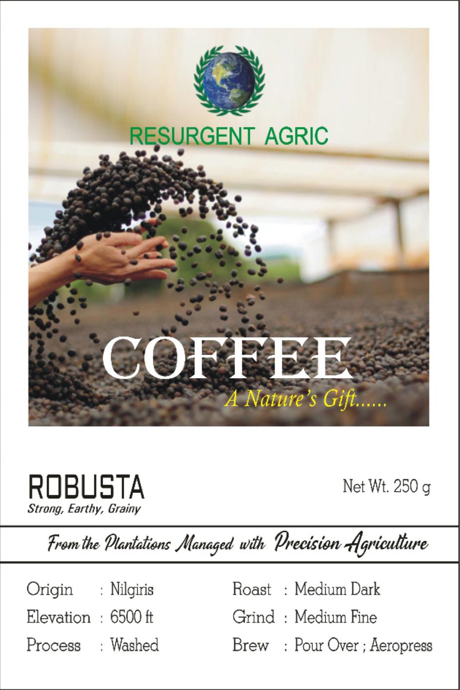 Robusta Washed (Medium Dark - Medium Fine)