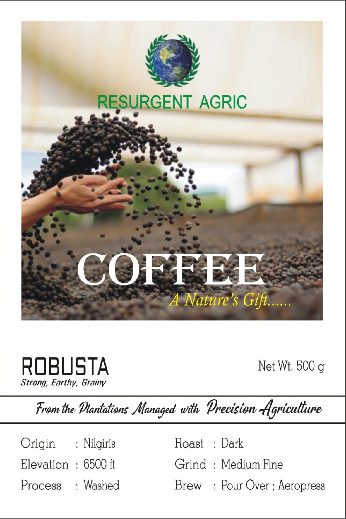 Robusta Washed (Dark - Medium Fine)