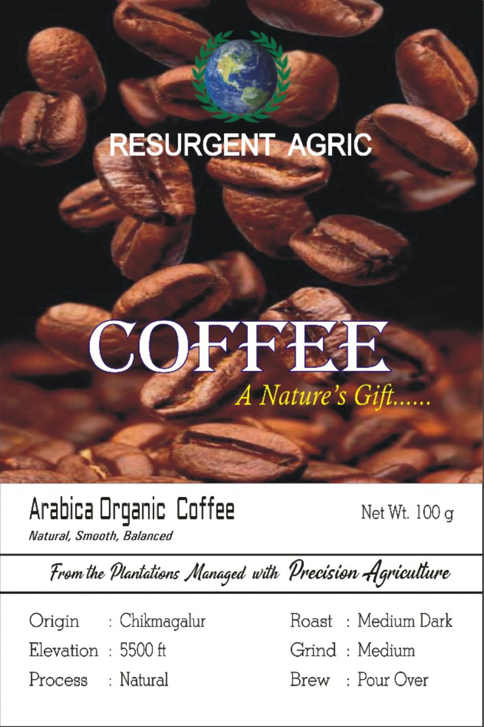 Arabica Organic Coffee (Medium Dark - Medium)