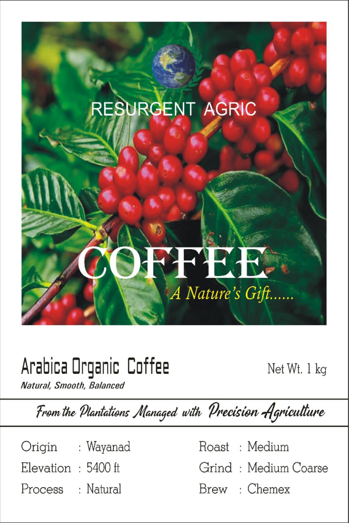 Arabica Organic Coffee (Medium - Medium Coarse)