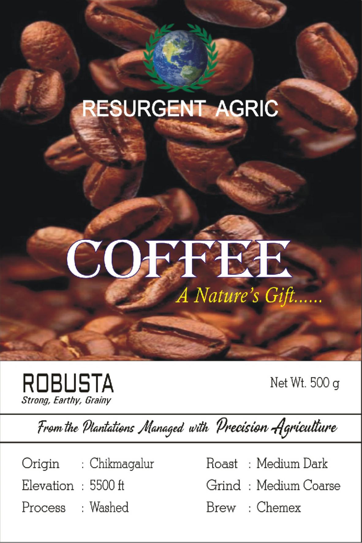 Robusta Washed (Medium Dark - Medium Coarse)