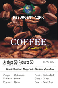 Arabica 50 Robusta 50 (Medium Dark - Coarse)